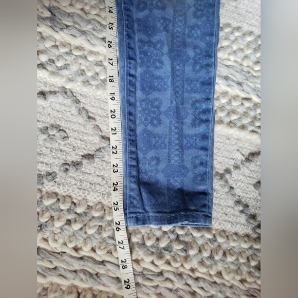 Current/Elliott The Stilletto Navy Bandana denim Jeans Sz. 27 Jeans - Picture 4 of 8